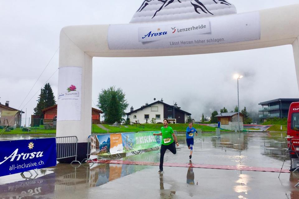 Der Endspurt vom Arosa Energie Run