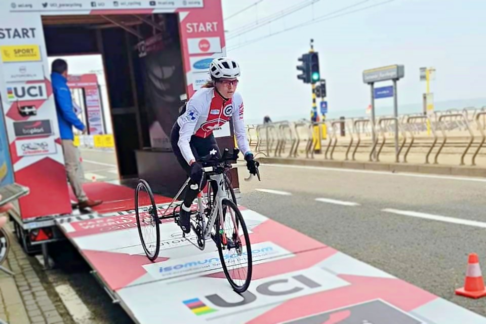 Nach Dressurreiten und Leichtathletik setzt Celine van Till bereits erfolgreich aufs Tricycle